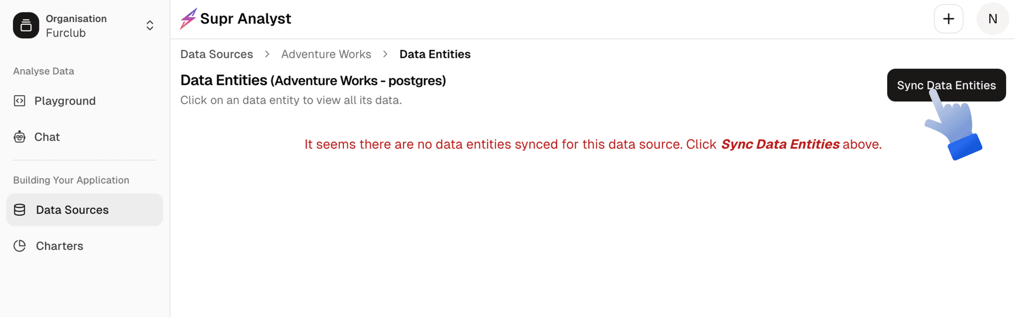 Sync data entities